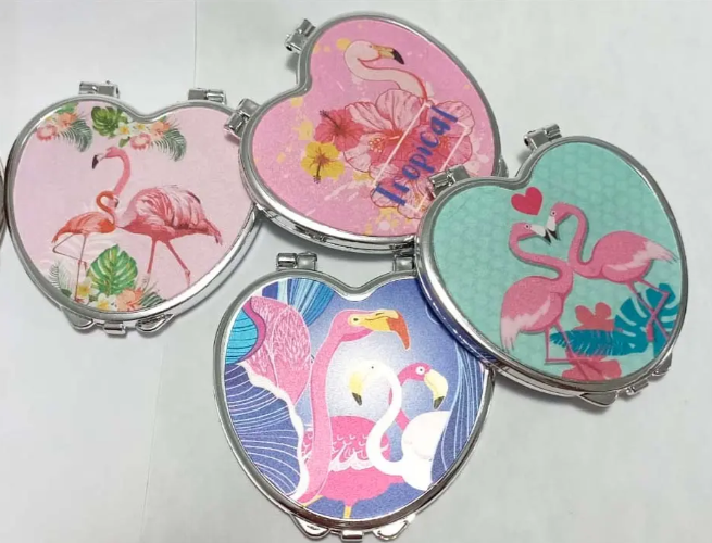 Espejo de bolsillo flamingo