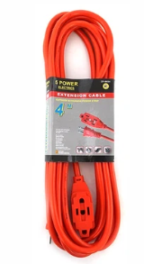 Extensión electrica uso rudo 4mts