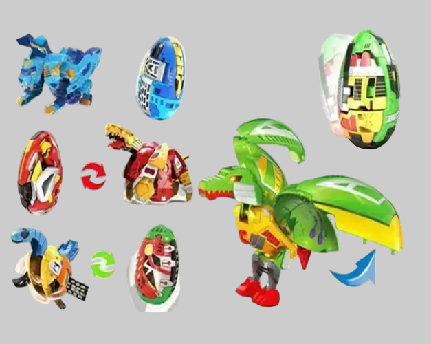 Set Huevo Dinosaurio Transformer