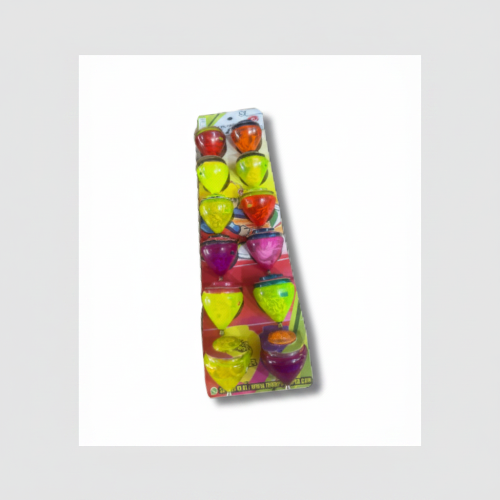 Set de trompos 12 piezas varios colores