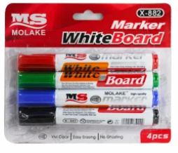 Plumones para pintarrón 4 colores