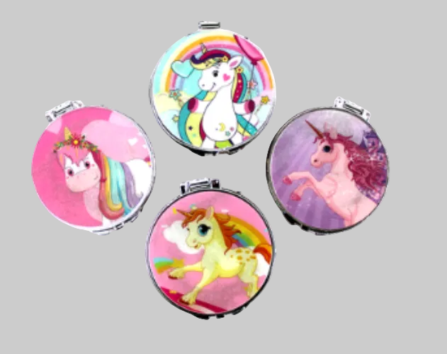 Espejo de bolsillo unicornio
