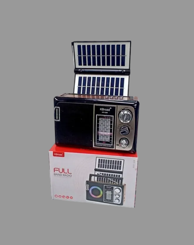 Radio portátil - recargable celda solar - AM FM - Bluetooth