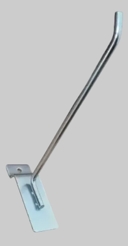 Gancho cromado para mostrador 20cm