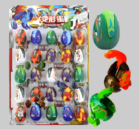 Set Huevo Dinosaurio Transformer