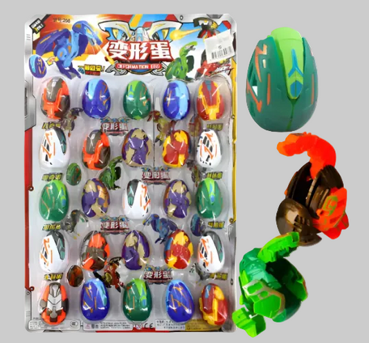 Set Huevo Dinosaurio Transformer